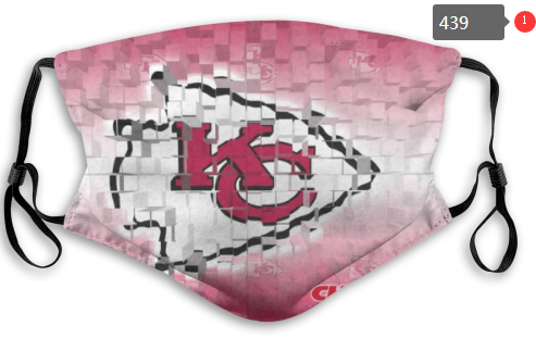 NFL Kansas City Chiefs #12 Dust mask with filter->nfl dust mask->Sports Accessory